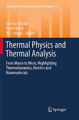 Couverture cartonnée Thermal Physics and Thermal Analysis de 