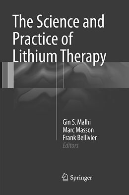 Couverture cartonnée The Science and Practice of Lithium Therapy de 