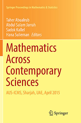 Couverture cartonnée Mathematics Across Contemporary Sciences de 