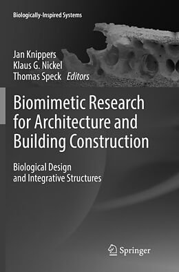 Couverture cartonnée Biomimetic Research for Architecture and Building Construction de 