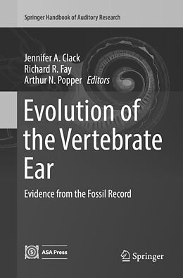 Couverture cartonnée Evolution of the Vertebrate Ear de 