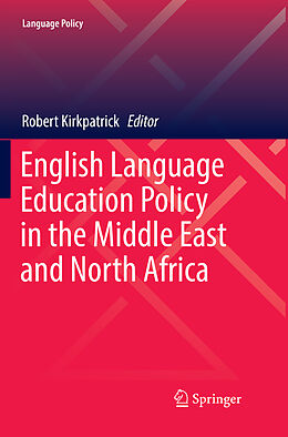 Kartonierter Einband English Language Education Policy in the Middle East and North Africa von 
