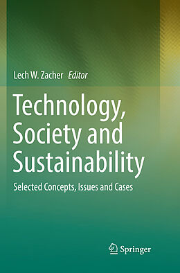 Couverture cartonnée Technology, Society and Sustainability de 