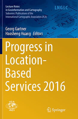 Couverture cartonnée Progress in Location-Based Services 2016 de 