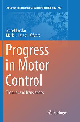 Kartonierter Einband Progress in Motor Control von 