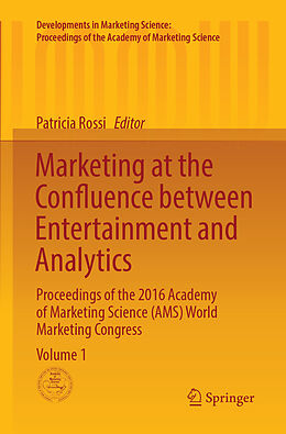 Kartonierter Einband Marketing at the Confluence between Entertainment and Analytics von 