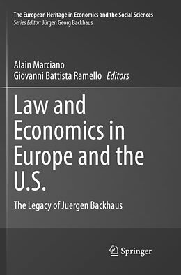 Couverture cartonnée Law and Economics in Europe and the U.S. de 