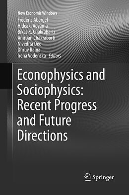 Couverture cartonnée Econophysics and Sociophysics: Recent Progress and Future Directions de 