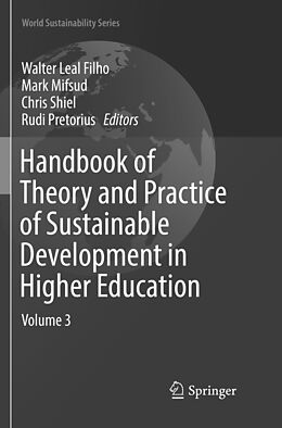 Couverture cartonnée Handbook of Theory and Practice of Sustainable Development in Higher Education de 