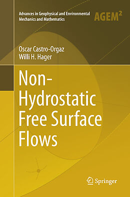 Couverture cartonnée Non-Hydrostatic Free Surface Flows de Willi H. Hager, Oscar Castro-Orgaz