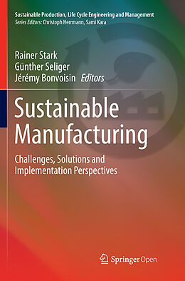 Couverture cartonnée Sustainable Manufacturing de 