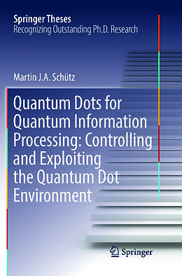 Kartonierter Einband Quantum Dots for Quantum Information Processing: Controlling and Exploiting the Quantum Dot Environment von Martin J. A. Schütz