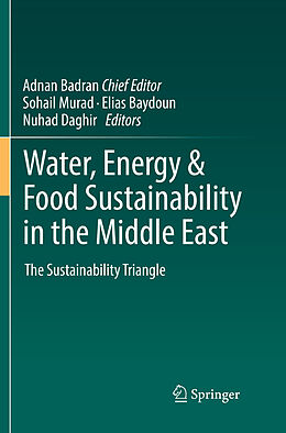 Couverture cartonnée Water, Energy & Food Sustainability in the Middle East de 