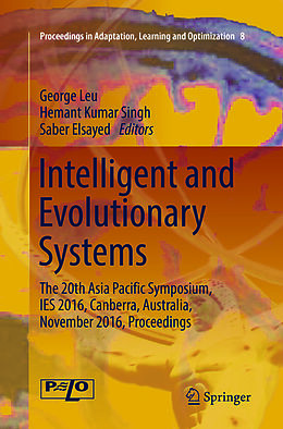 Couverture cartonnée Intelligent and Evolutionary Systems de 