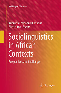 Couverture cartonnée Sociolinguistics in African Contexts de 