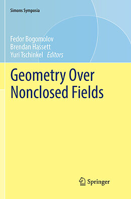 Kartonierter Einband Geometry Over Nonclosed Fields von 
