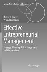 Couverture cartonnée Effective Entrepreneurial Management de Veland Ramadani, Robert D. Hisrich