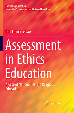 Couverture cartonnée Assessment in Ethics Education de 