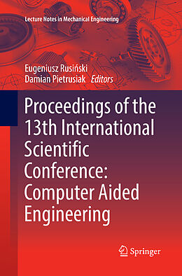 Couverture cartonnée Proceedings of the 13th International Scientific Conference de 