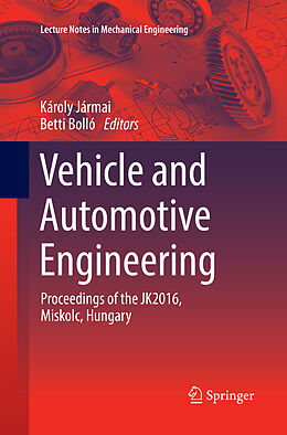 Couverture cartonnée Vehicle and Automotive Engineering de 