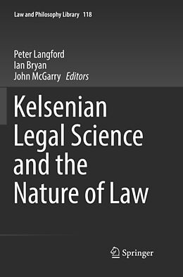 Couverture cartonnée Kelsenian Legal Science and the Nature of Law de 