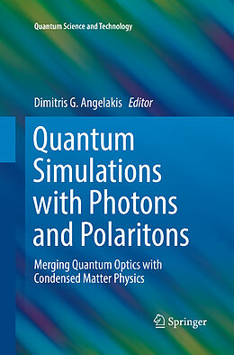 Couverture cartonnée Quantum Simulations with Photons and Polaritons de 