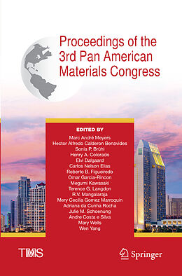 Couverture cartonnée Proceedings of the 3rd Pan American Materials Congress de 