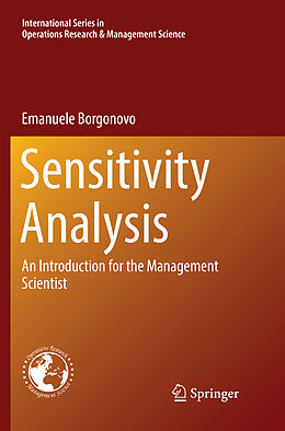 Couverture cartonnée Sensitivity Analysis de Emanuele Borgonovo