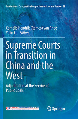 Couverture cartonnée Supreme Courts in Transition in China and the West de 