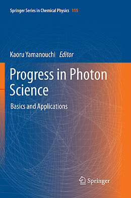 Couverture cartonnée Progress in Photon Science de 
