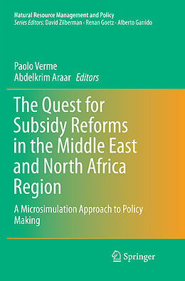 Couverture cartonnée The Quest for Subsidy Reforms in the Middle East and North Africa Region de 