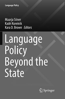 Couverture cartonnée Language Policy Beyond the State de 