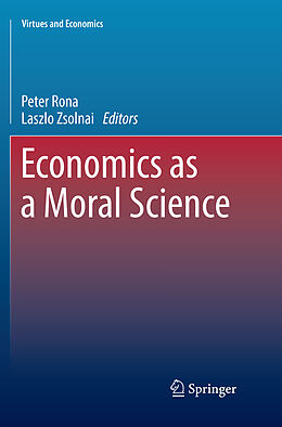 Couverture cartonnée Economics as a Moral Science de 