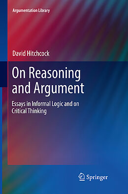 Kartonierter Einband On Reasoning and Argument von David Hitchcock