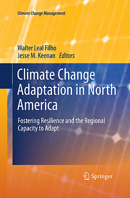 Couverture cartonnée Climate Change Adaptation in North America de 