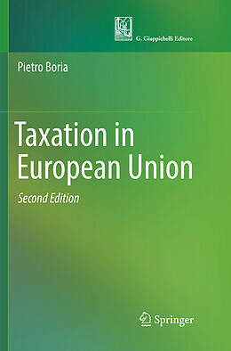 Couverture cartonnée Taxation in European Union de Pietro Boria
