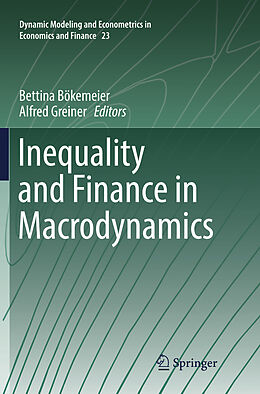 Couverture cartonnée Inequality and Finance in Macrodynamics de 