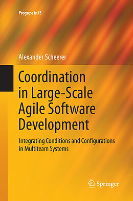 Couverture cartonnée Coordination in Large-Scale Agile Software Development de Alexander Scheerer