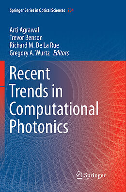 Couverture cartonnée Recent Trends in Computational Photonics de 