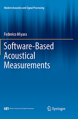 Couverture cartonnée Software-Based Acoustical Measurements de Federico Miyara