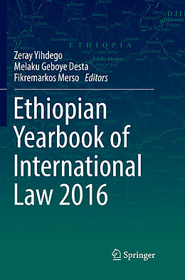 Couverture cartonnée Ethiopian Yearbook of International Law 2016 de 