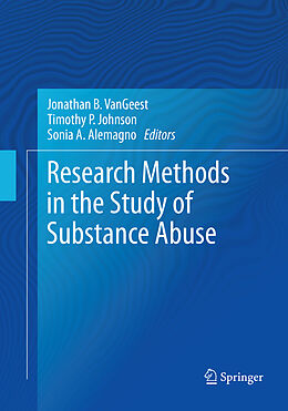 Couverture cartonnée Research Methods in the Study of Substance Abuse de 