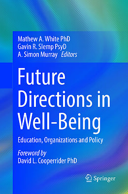 Couverture cartonnée Future Directions in Well-Being de 