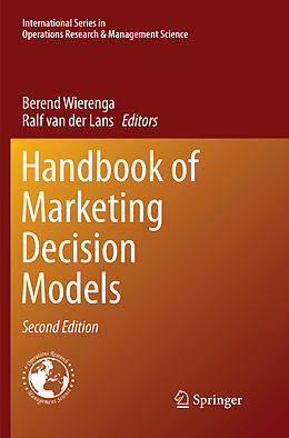 Couverture cartonnée Handbook of Marketing Decision Models de 