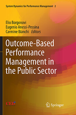 Couverture cartonnée Outcome-Based Performance Management in the Public Sector de 