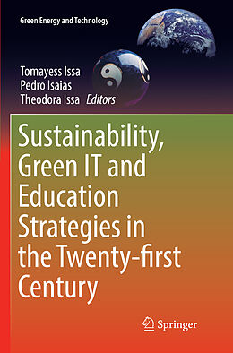 Couverture cartonnée Sustainability, Green IT and Education Strategies in the Twenty-first Century de 