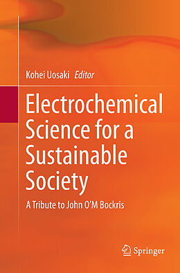 Couverture cartonnée Electrochemical Science for a Sustainable Society de 
