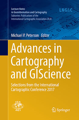 Couverture cartonnée Advances in Cartography and GIScience de 