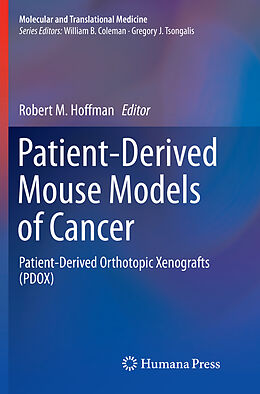 Kartonierter Einband Patient-Derived Mouse Models of Cancer von 