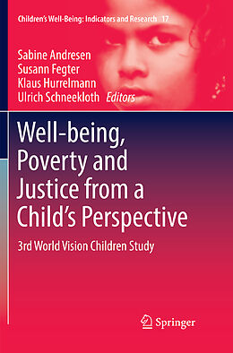 Kartonierter Einband Well-being, Poverty and Justice from a Child s Perspective von 
